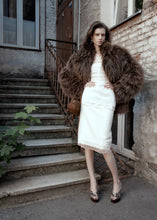 Load image into Gallery viewer, Embroidered corset in white