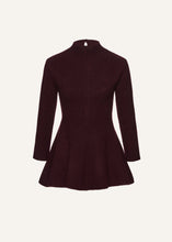 Load image into Gallery viewer, AW25 KNITWEAR 11 DRESS BORDEAUX