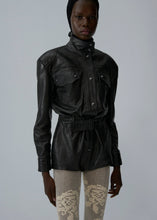 Load image into Gallery viewer, AW25 LEATHER 02 BODYSUIT BLACK