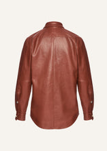 Load image into Gallery viewer, AW25 LEATHER 19 SHIRT BORDEAUX