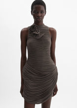 Load image into Gallery viewer, RE26 DRESS 36 BROWN