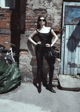 Load image into Gallery viewer, Semi-sheer pants in black
