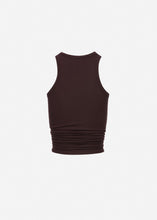 Load image into Gallery viewer, Knotted tank top in brown
