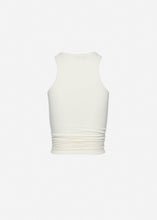 Load image into Gallery viewer, Knotted jersey tank top in off-white
