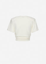 Load image into Gallery viewer, Knotted jersey t-shirt in cream
