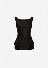 Load image into Gallery viewer, Rose hip hourglass top in black
