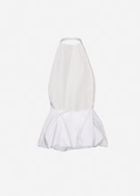 Load image into Gallery viewer, Halter peplum top in white
