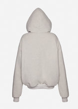 Load image into Gallery viewer, Lace-detail zip up hoodie in grey
