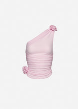 Load image into Gallery viewer, One-shoulder t-shirt in pink
