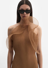 Load image into Gallery viewer, Silk organza bodysuit in beige
