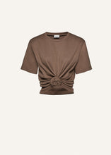 Load image into Gallery viewer, Knotted t-shirt in beige
