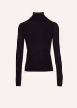 Load image into Gallery viewer, Cashmere turtleneck in black
