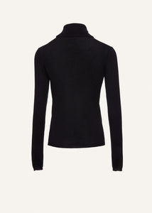 Cashmere turtleneck in black