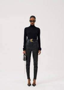 Cashmere turtleneck in black