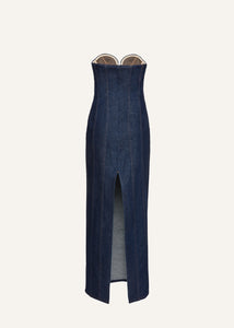 AW23 DENIM 05 DRESS NAVY