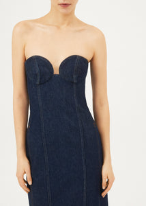 AW23 DENIM 05 DRESS NAVY