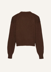 AW23 KNITWEAR 09 SWEATER BROWN