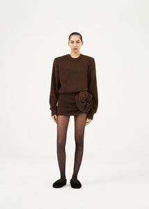 AW23 KNITWEAR 09 SWEATER BROWN