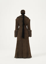 Load image into Gallery viewer, AW23 LEATHER 01 SHEARLING COAT BROWN
