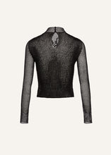 Load image into Gallery viewer, AW24 CROCHET 01 TOP BLACK
