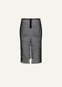 AW24 CROCHET 02 SKIRT BLACK