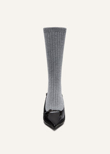 AW24 HIGH BOOTS KNIT GREY