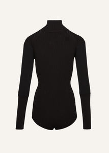 AW24 KNITWEAR 07 BODYSUIT BLACK