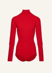 AW24 KNITWEAR 07 BODYSUIT RED