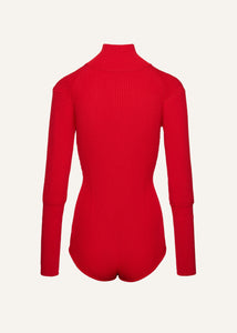 AW24 KNITWEAR 07 BODYSUIT RED