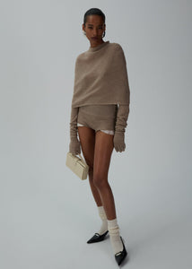 AW24 KNITWEAR 10 SHORTS BEIGE