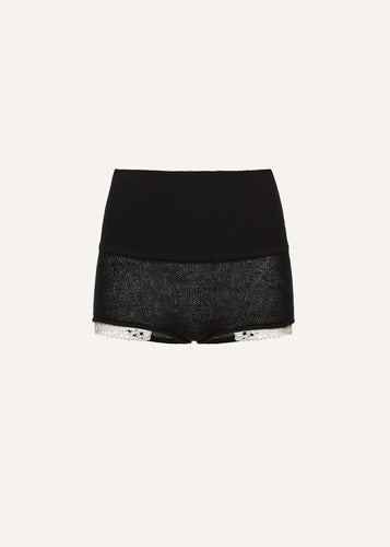 AW24 KNITWEAR 10 SHORTS BLACK