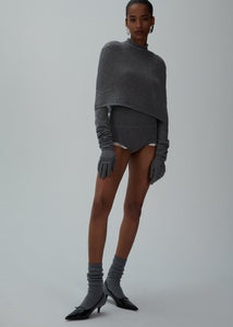 AW24 KNITWEAR 10 SHORTS GREY