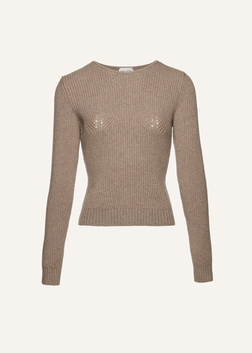 AW24 KNITWEAR 11 SWEATER BEIGE