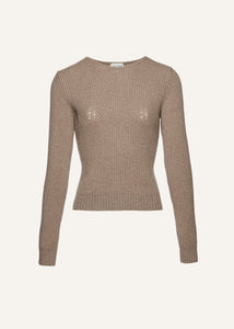 AW24 KNITWEAR 11 SWEATER BEIGE