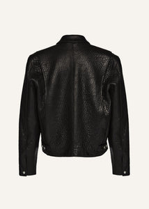 AW24 LEATHER 01 JACKET BLACK