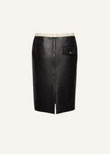 Load image into Gallery viewer, AW24 LEATHER 04 SKIRT BLACK
