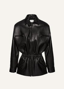 AW24 LEATHER 07 JACKET BLACK