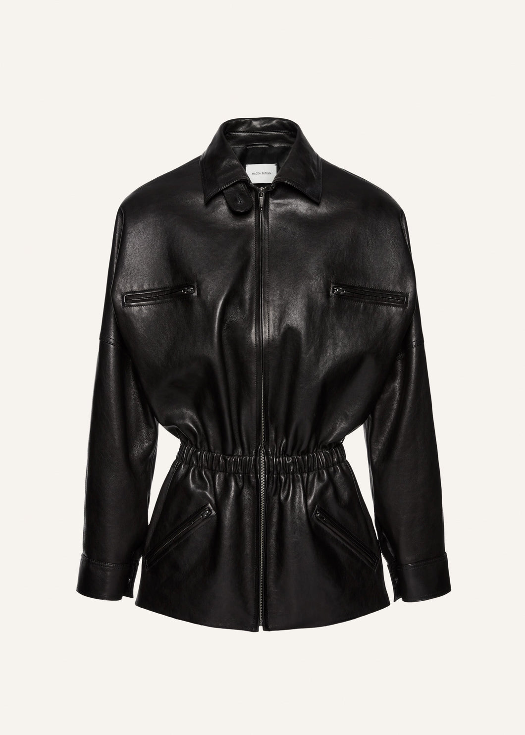 AW24 LEATHER 07 JACKET BLACK