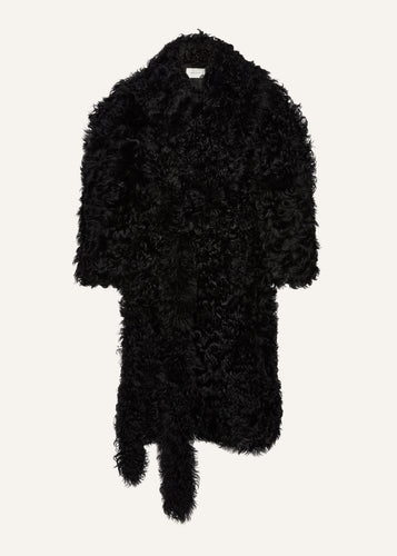 AW24 LEATHER 09 SHEARLING BLACK