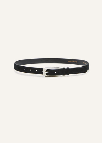 AW25 BELT 06 BLACK SUEDE