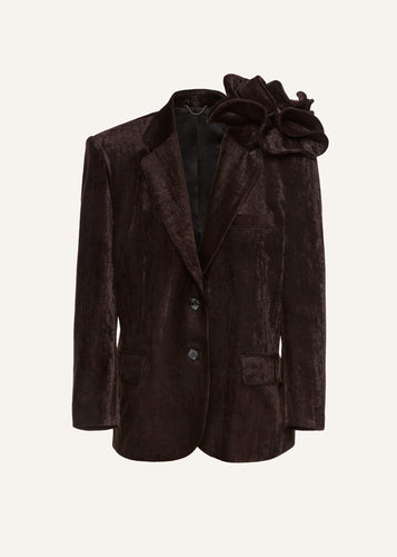 AW25 BLAZER 02 BROWN