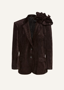 AW25 BLAZER 02 BROWN