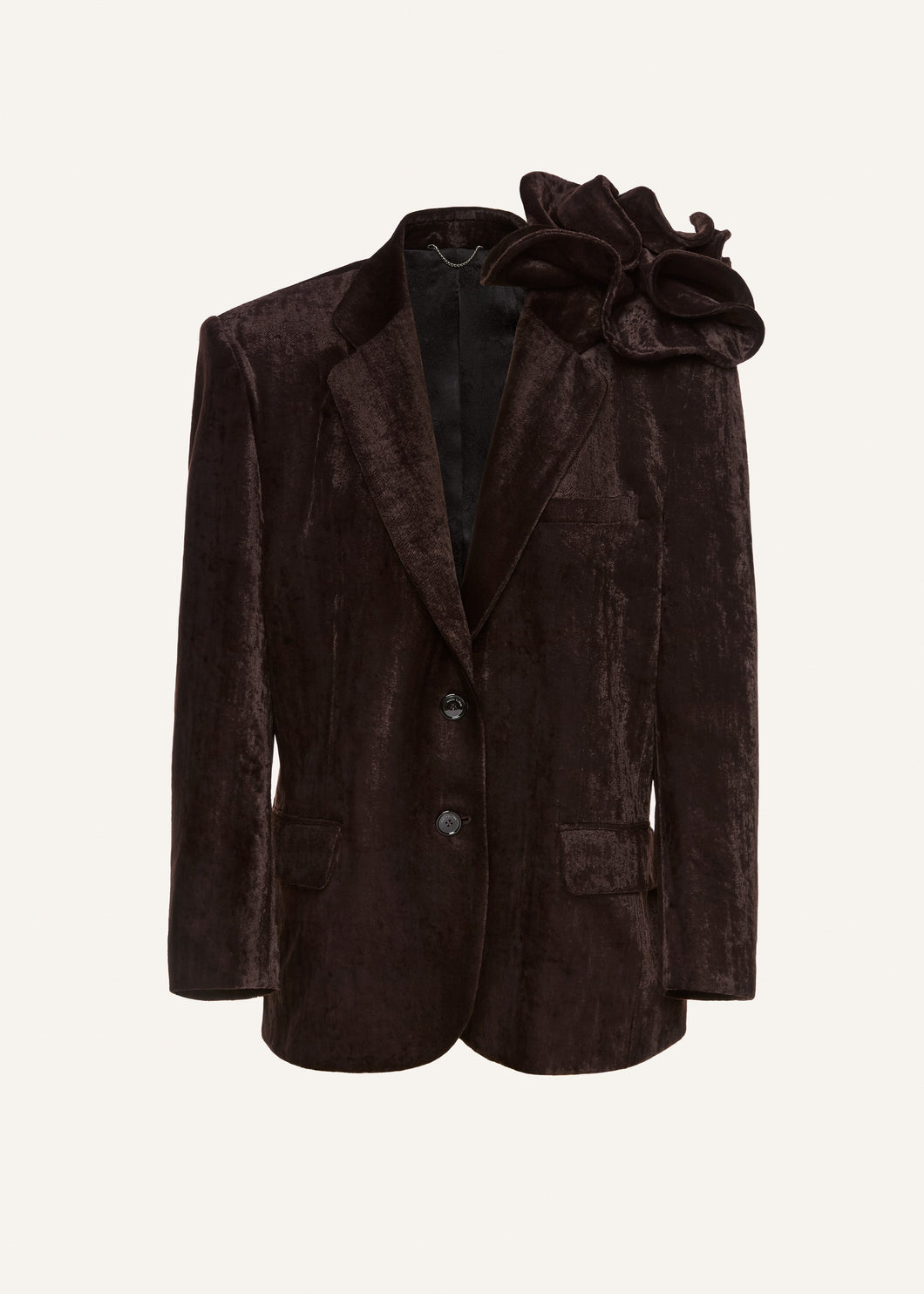 AW25 BLAZER 02 BROWN