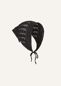 AW25 CROCHET 07 SCARF BLACK