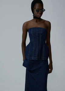 AW25 DENIM 04 SKIRT NAVY