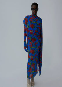 AW25 DRESS 23 BLUE PRINT