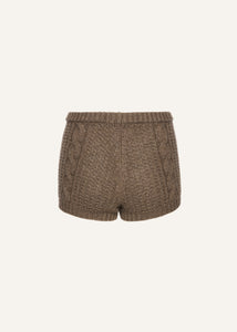 AW25 KNITWEAR 02 SHORTS BROWN