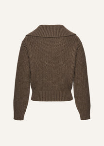 AW25 KNITWEAR 03 SWEATER BROWN