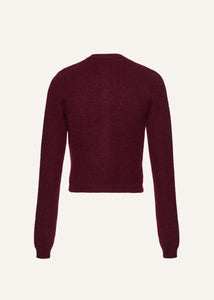 AW25 KNITWEAR 08 CARDIGAN BORDEAUX