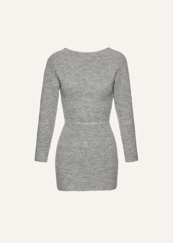 AW25 KNITWEAR 10 DRESS GREY